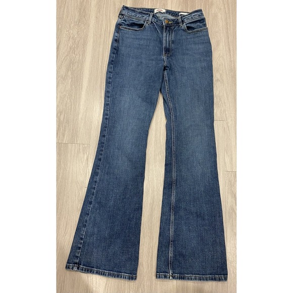 Wrangler Denim - Women's Wrangler‎ Deep Sea High Rise Fierce Flare Jeans Wide Size 8x34 34L 29x33